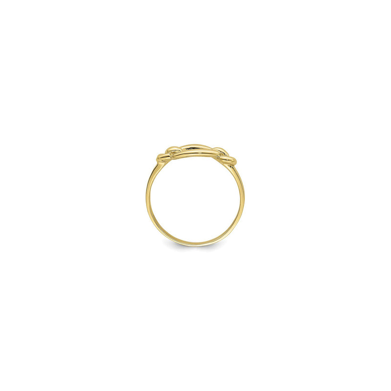 Elongated Link Freeform Ring (14K) setting - Popular Jewelry - New York