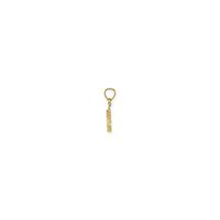 Прывабны кулон з труса з баваўнянага хваста (14K) збоку - Popular Jewelry - Нью-Ёрк