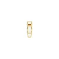 చెక్కదగిన పూసల రింగ్ పసుపు (14K) వైపు - Popular Jewelry - న్యూయార్క్