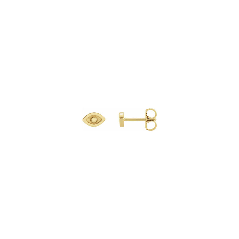 Evil Eye Stud Earrings yellow (14K) main - Popular Jewelry - New York