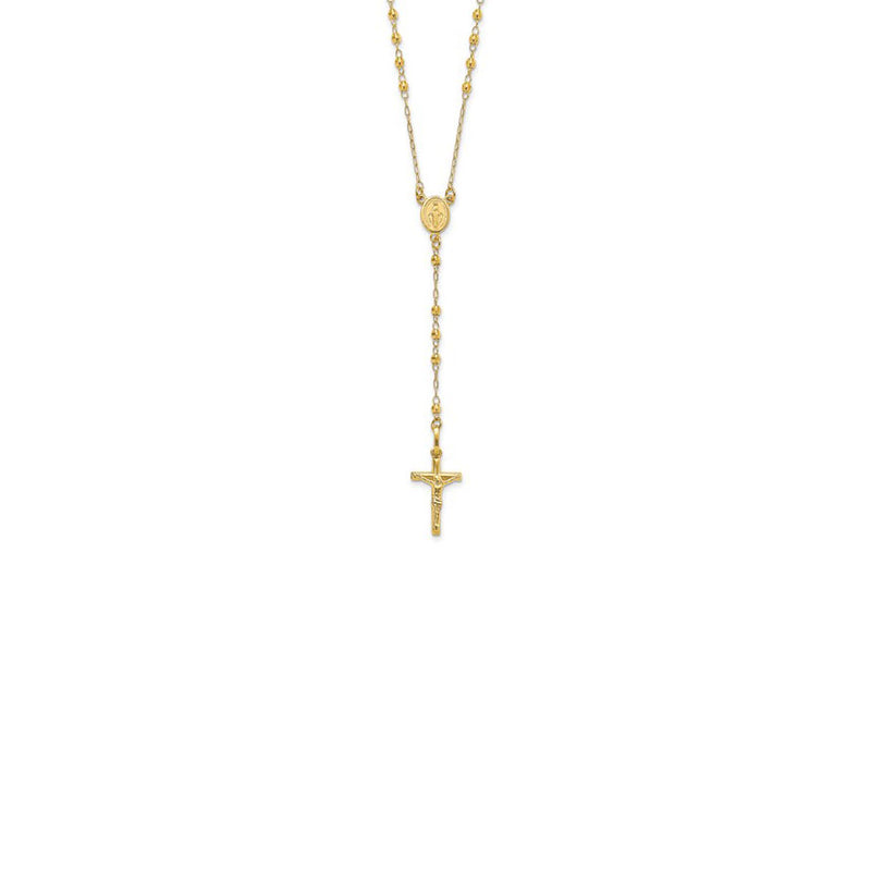 Faceted Beads Rosary Necklace (14K)