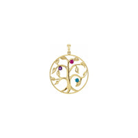 Craobh Teaghlaich Trì Cuairt Cearcall Gemstone buidhe buidhe (14K) - Popular Jewelry - Eabhraig Nuadh