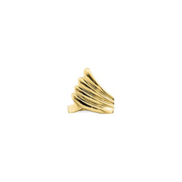 Fish Tail Ring (14K) front - Popular Jewelry - New York