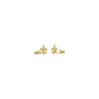 Fleur-de-lis കഫ് ലിങ്കുകൾ മഞ്ഞ (14K) വശം - Popular Jewelry - ന്യൂയോര്ക്ക്