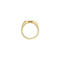 Fleur-de-lis Signet Ring yellow (14K) setting - Popular Jewelry - New York