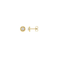 ಹೂವಿನ -ಪ್ರೇರಿತ ಡೈಮಂಡ್ ಸ್ಟಡ್ ಕಿವಿಯೋಲೆಗಳು ಹಳದಿ (14K) ಮುಖ್ಯ - Popular Jewelry - ನ್ಯೂ ಯಾರ್ಕ್