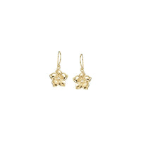 ភ្លេចខ្ញុំមិនមែនផ្កាចិញ្ចៀនក្រវិលលឿង (14K) មុខ - Popular Jewelry - ញូវយ៉ក