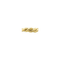 Cincin Kepang Bentuk Bebas (14K) depan - Popular Jewelry - New York