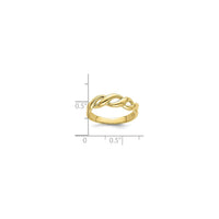 Freeform Braid Ring (14K) scale - Popular Jewelry - New York