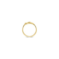 Freeform Love Knot Ring yellow (14K) setting - Popular Jewelry - New York