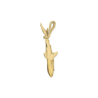 Hangende haai hanger (14K) diagonaal - Popular Jewelry - New York
