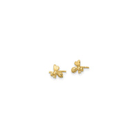 Honey Bee Stud Earrings (14K) side - Popular Jewelry - New York