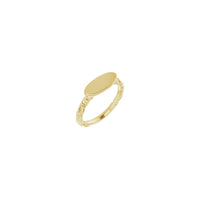 Vodoravni ovalni uvijeni pečatni prsten