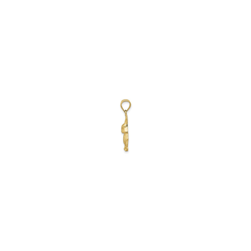 Jack Rabbit Pendant (14K) side - Popular Jewelry - New York