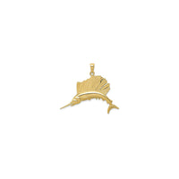 Sailfish Pendant grouss (14K) Front - Popular Jewelry - New York