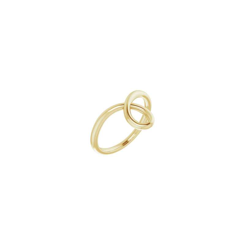 Looped Stackable Ring yellow (14K) main - Popular Jewelry - New York