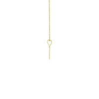 Körpə medalyon boyunbağı ilə sarı rəngli sarı (14K) tərəfli sevimli ana - Popular Jewelry - Nyu-York