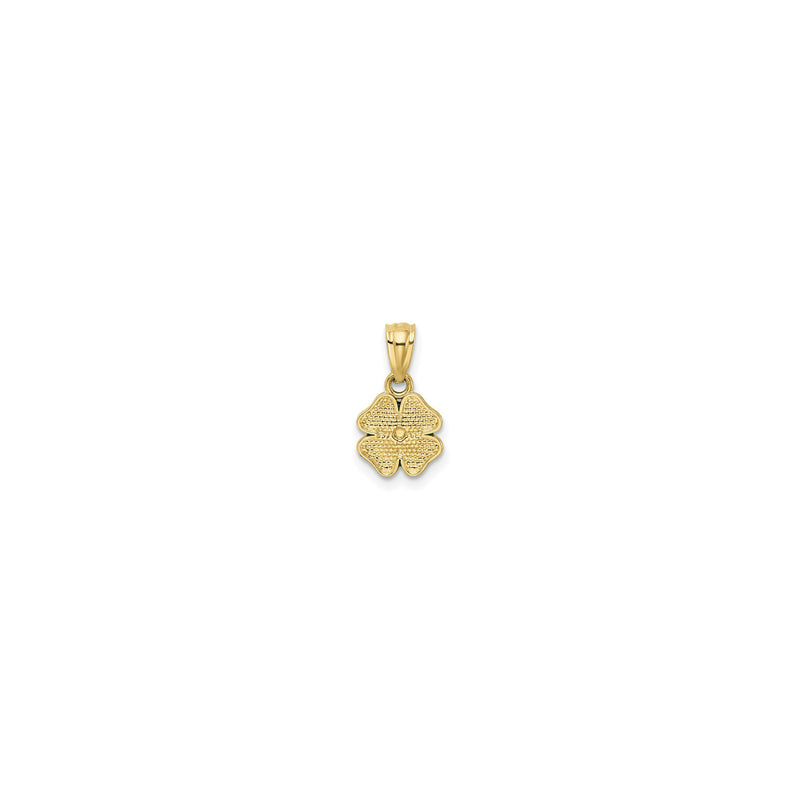 Lucky Clover Pendant (14K) back - Popular Jewelry - New York