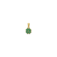 Lucky Clover Pendant (14K) antaŭa - Popular Jewelry - Novjorko