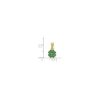 ಲಕ್ಕಿ ಕ್ಲೋವರ್ ಪೆಂಡೆಂಟ್ (14K) ಸ್ಕೇಲ್ - Popular Jewelry - ನ್ಯೂ ಯಾರ್ಕ್