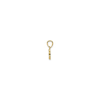 Lucky Clover Pendant (14K) side - Popular Jewelry - New York
