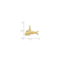 Mahi Mahi Fish Pendant (14K) scale - Popular Jewelry - New York