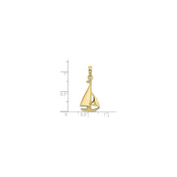 Mini Sailboat Pendant (14K) scale - Popular Jewelry - New York