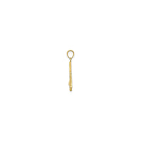 Mini Sailboat Pendant (14K) side - Popular Jewelry - New York