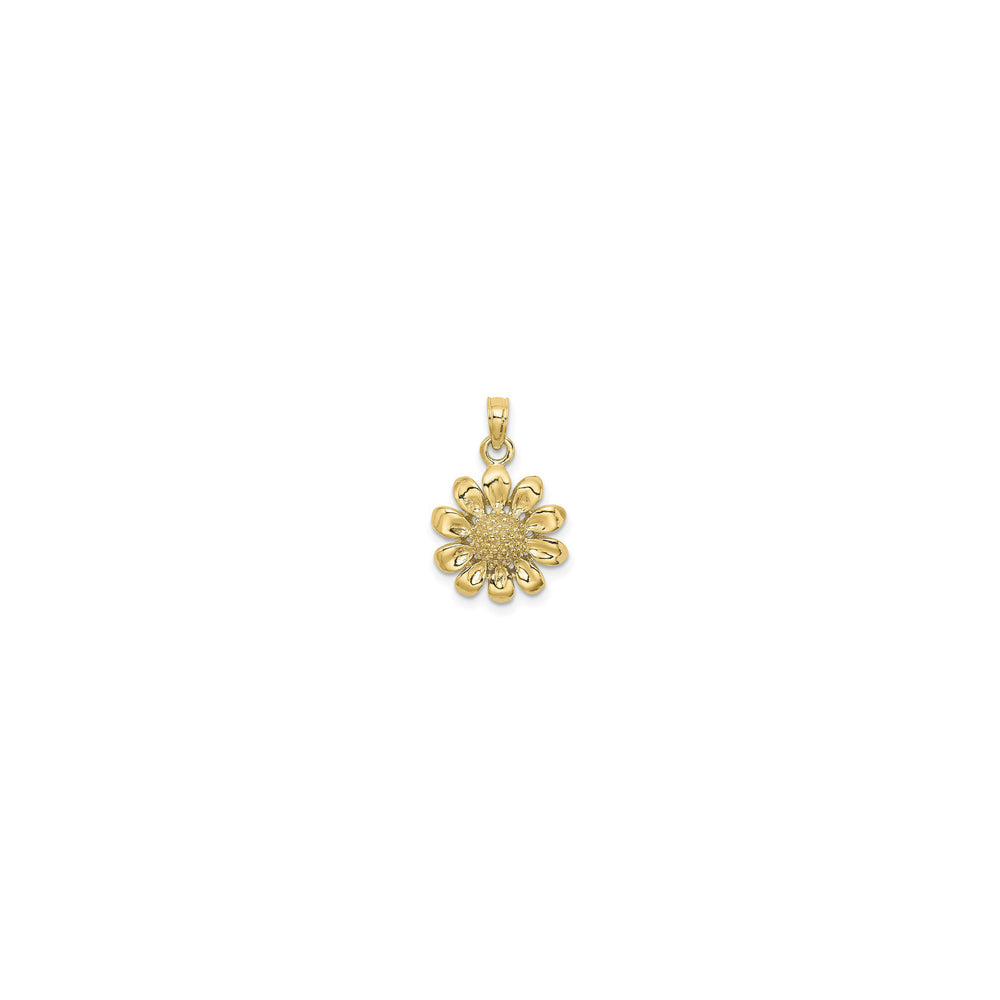 Mini Sunflower Pendant (14K) front - Popular Jewelry - New York