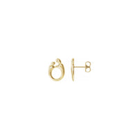 මව සහ ළමා ස්ටඩ් කරාබු කහ (14K) දකුණට - Popular Jewelry - නිව් යෝර්ක්