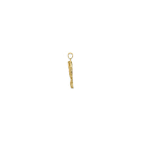 നെഫെർറ്റിറ്റി ടെക്സ്ചർഡ് പ്രൊഫൈൽ പെൻഡൻ്റ് (14K) വശം - Popular Jewelry - ന്യൂയോര്ക്ക്