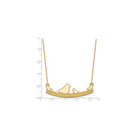 Quş Ailəsi Boyunbağı sarı (14K) tərəzi - Popular Jewelry - Nyu-York