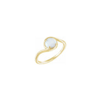 Opalo apvalus aplinkkelio žiedas geltonas (14K) pagrindinis - Popular Jewelry - Niujorkas