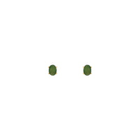 ಓವಲ್ ನೆಫ್ರೈಟ್ ಜೇಡ್ ಸ್ಟಡ್ ಕಿವಿಯೋಲೆಗಳು (14 ಕೆ) ಮುಂಭಾಗ - Popular Jewelry - ನ್ಯೂ ಯಾರ್ಕ್