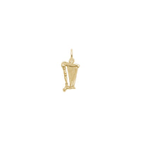 Petite Harp Charm yellow (14K) main - Popular Jewelry - New York
