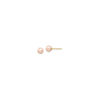 Pink Pearl Stud Ականջօղեր (14K) հիմնական - Popular Jewelry - Նյու Յորք