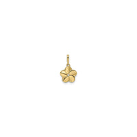 Plumeria Pendant (14K) back - Popular Jewelry - New York