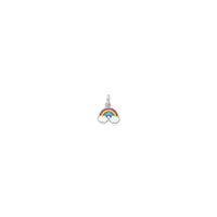Rainbow Pendant (Silver) front - Popular Jewelry - New York