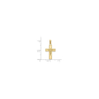 Resident Nurse Caduceus Cross Pendant (14K) scale - Popular Jewelry - Nova York