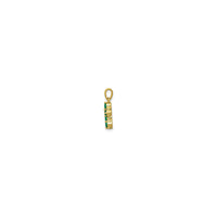 Тегерек Изумруд жана Алмаз Айкаш Кулон (14K) капталында - Popular Jewelry - Нью-Йорк