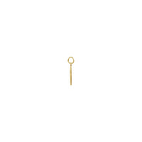 सेक्रेड हार्ट अफ मैरी मेडल १२ मिमी (१K के) साइड - Popular Jewelry - न्यूयोर्क