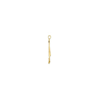 Sailboat with Waves Pendant (14K) side - Popular Jewelry - New York