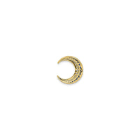 Sapphire and Diamond Crescent Moon Pendant (14K) back - Popular Jewelry - New York