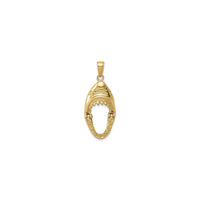 Köpəkbalığı Baş Ağız Açıq Kolye (14K) ön açıqdır - Popular Jewelry - Nyu-York