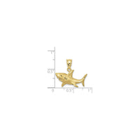 シャークサテンペンダント（14K）スケール- Popular Jewelry - ニューヨーク