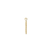 Arĝentaj Plumoj Anĝela Flugila Pendumilo (14K) flanko - Popular Jewelry - Novjorko