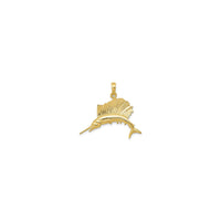 Sailfish Pendant kleng (14K) Front - Popular Jewelry - New York