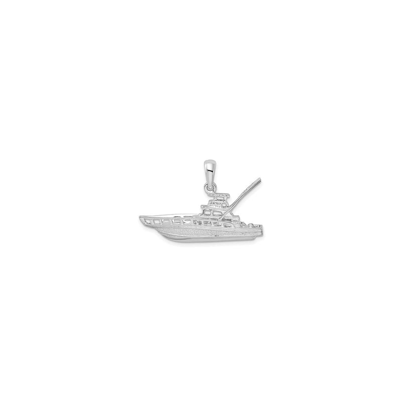 Sportfishing Boat Pendant (Silver) front - Popular Jewelry - New York