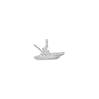 Sportfishing Boat Anhänger (Silber) Rückseite - Popular Jewelry - New York
