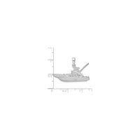 Sportfishing Boat Pendant (Silver) scale - Popular Jewelry - New York